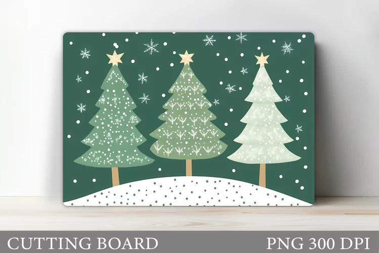 Christmas Tree Cutting Board. Christmas Tree Sublimation