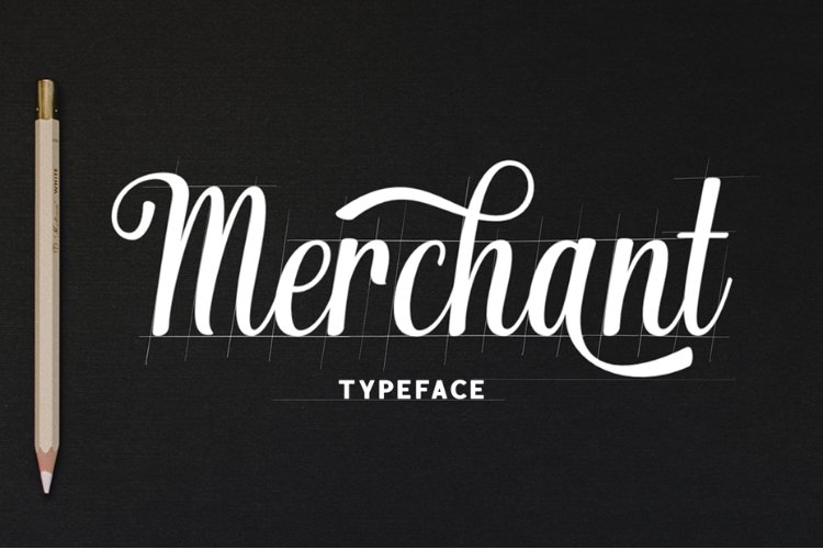 Merchant Font - Handwritten Script Font - Premium Typeface