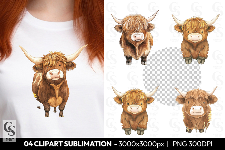 Highland Cow Png Image 23