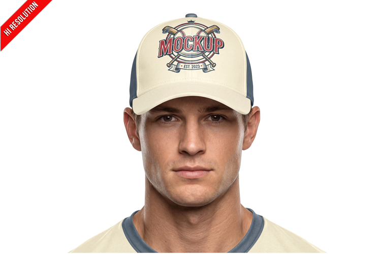 Fitted Cap On Athletic Man