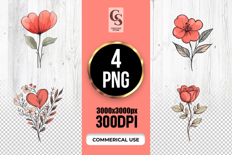 Flower Stem Clipart Image 23