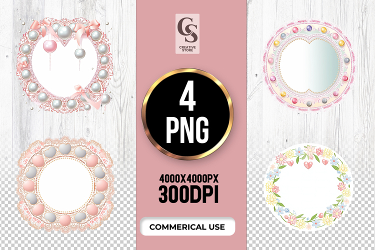 Pink heart clipart Image 8