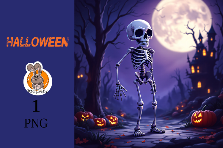 skeleton , halloween, pumpkin