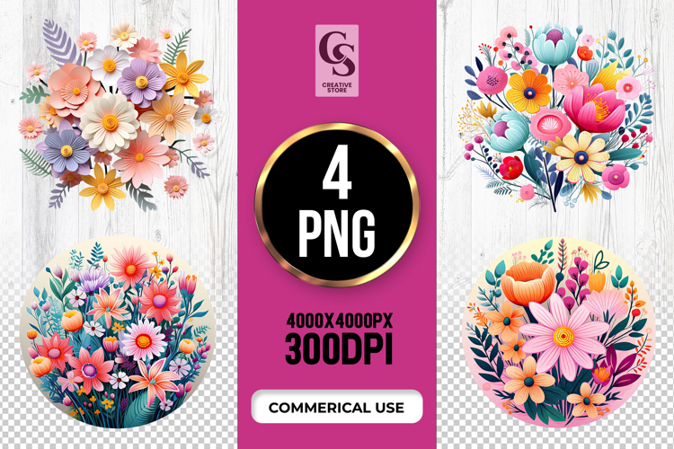 Flower Bouquet Clipart Image 3