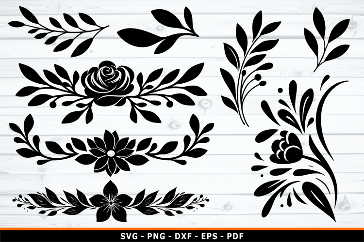 Leaves SVG, Flowers SVG, Branches SVG, Leaf Silhouette SVG