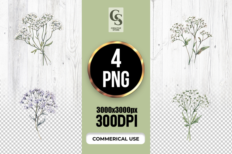 Watercolor Flower Clipart Image 17