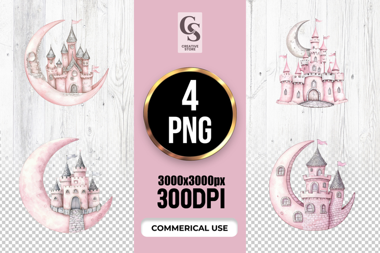 Princess castle clipart Image 3