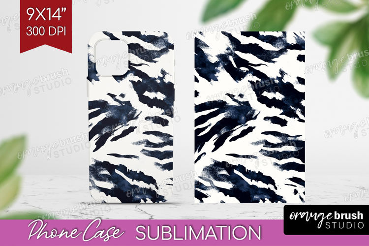 Black and White Phone Case PNG - Abstract Texture Case PNG