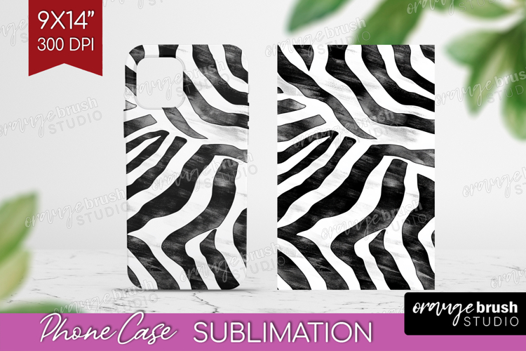 Black and White Phone Case PNG - Abstract Texture Case PNG
