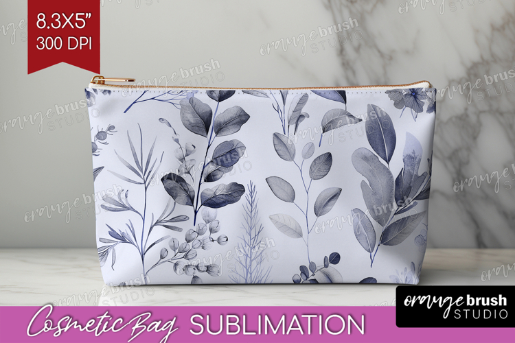 Wildflowers Cosmetic Bag - Summer Floral Makeup Bag PNG