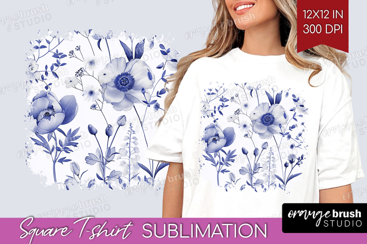 Blue Flowers Clipart Image 15