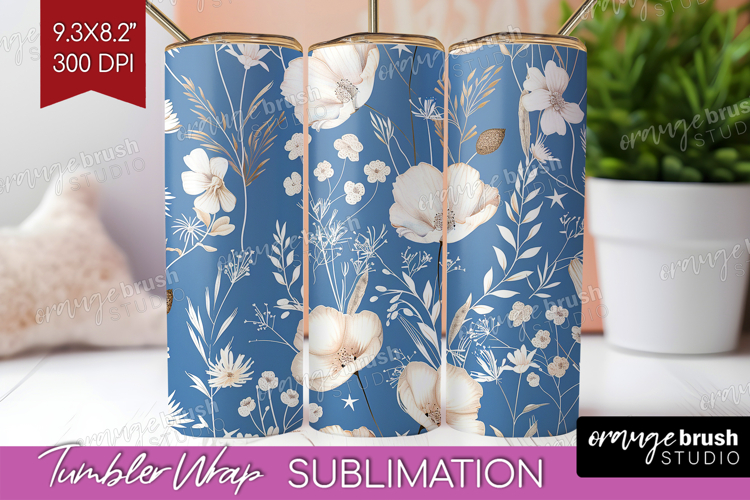 Blue Flowers Clipart Image 9
