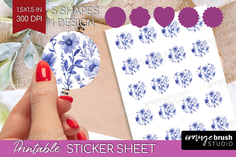 Blue Flowers Clipart Image 21