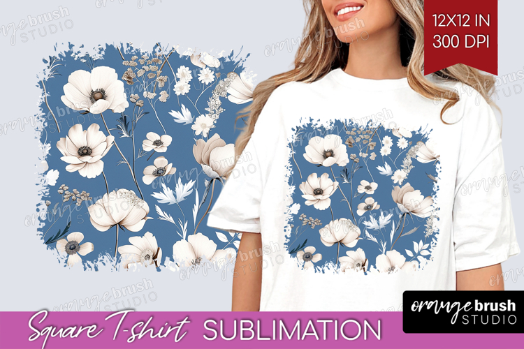 Blue Flowers Clipart Image 8