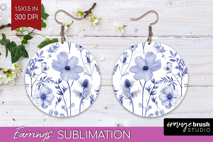 Blue Flowers Clipart Image 24