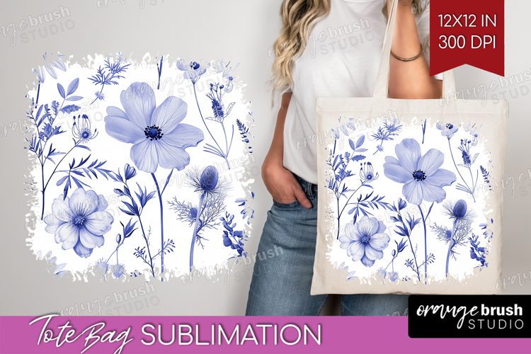Blue Flowers Clipart Image 16