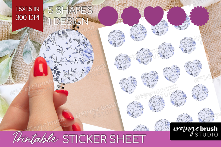Blue Flowers Clipart Image 9