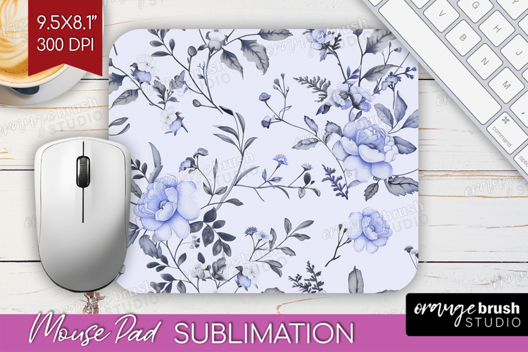 Wildflowers Mouse Pad Sublimation - Summer Floral Mousepad