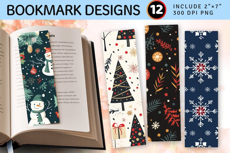 Printable Christmas Bookmark Image 20