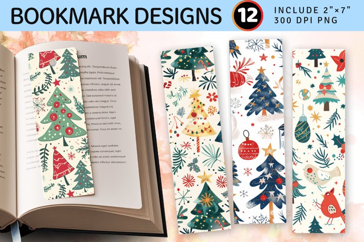 Printable Christmas Bookmark Image 17