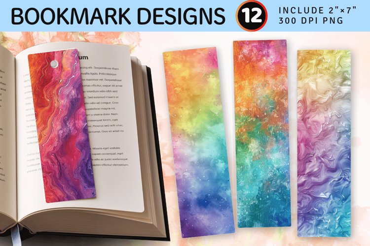 Rainbow Dream PNG Bookmark Sublimation Design