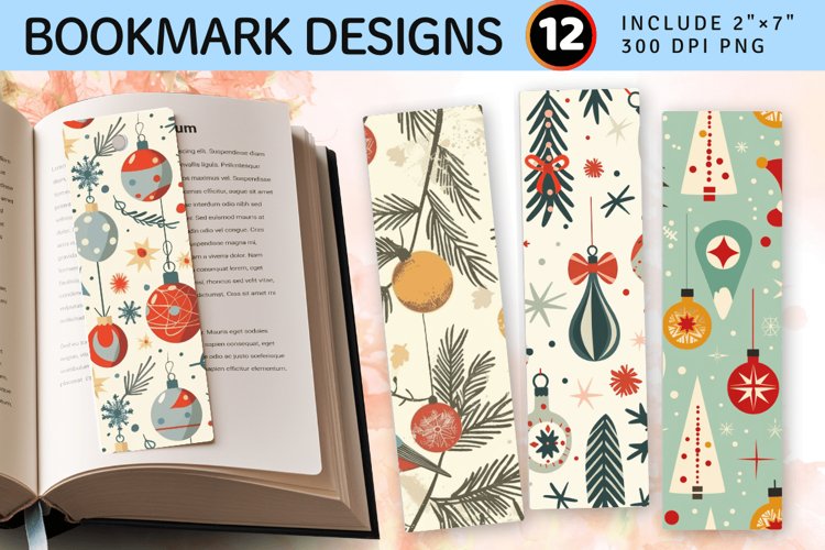 Printable Christmas Bookmark Image 6