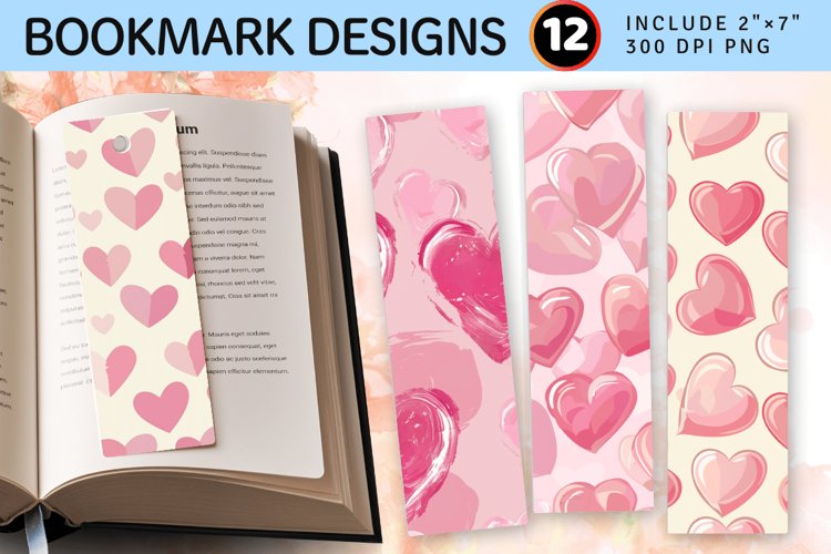 Pink Hearts Clipart Image 11
