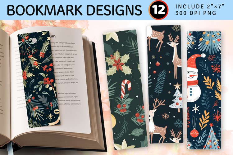 Merry Little Christmas PNG Bookmark Sublimation Design