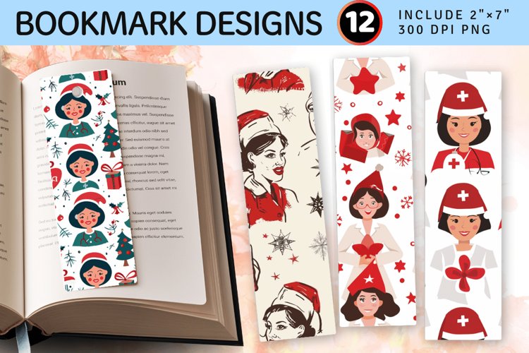 Printable Christmas Bookmark Image 12