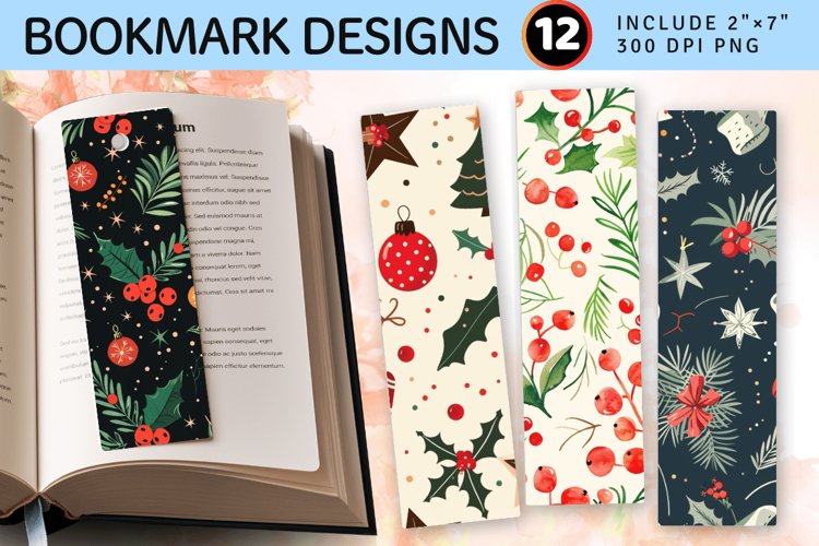 Printable Christmas Bookmark Image 8