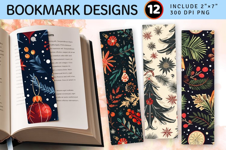 Printable Christmas Bookmark Image 24