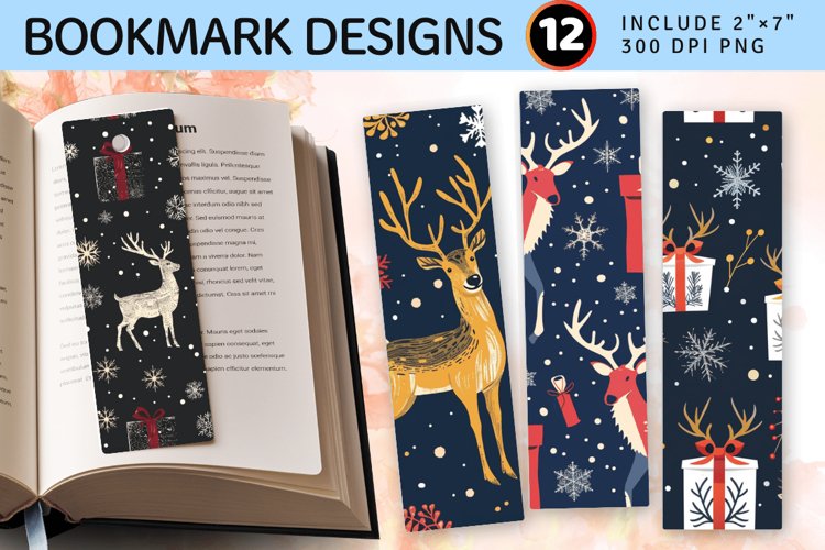 Printable Christmas Bookmark Image 18