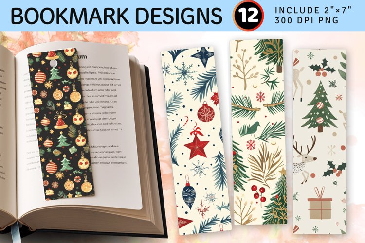 Printable Christmas Bookmark Image 3