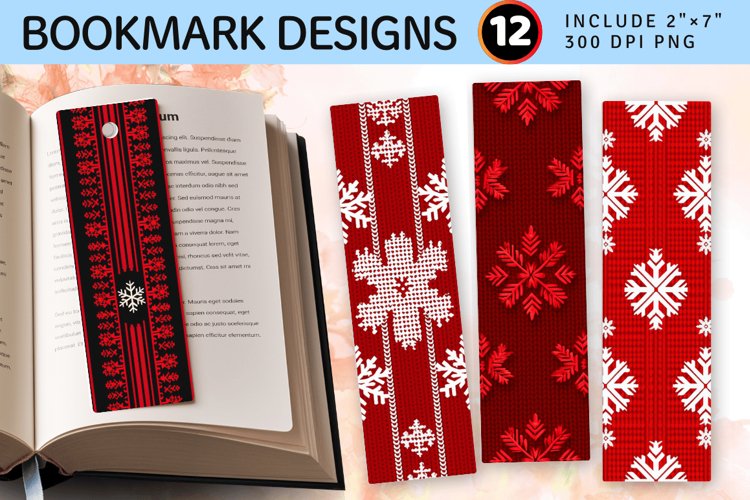 Printable Christmas Bookmark Image 2