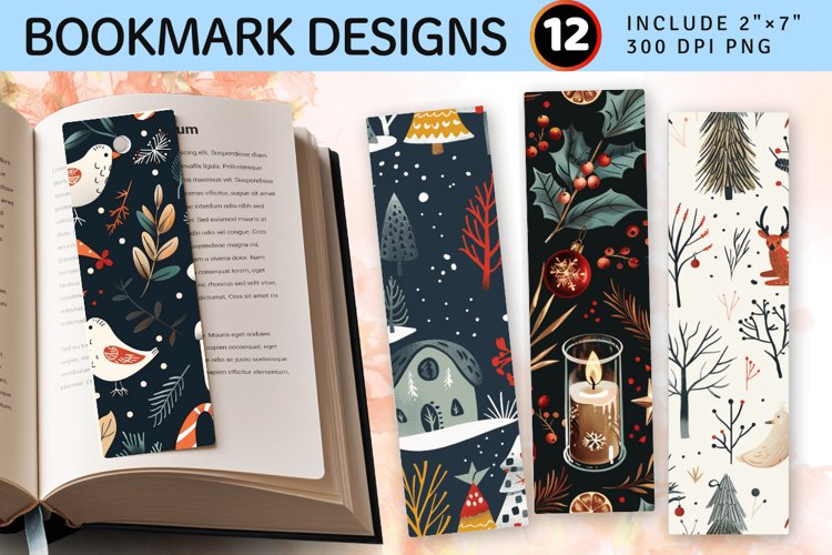 Printable Christmas Bookmark Image 24
