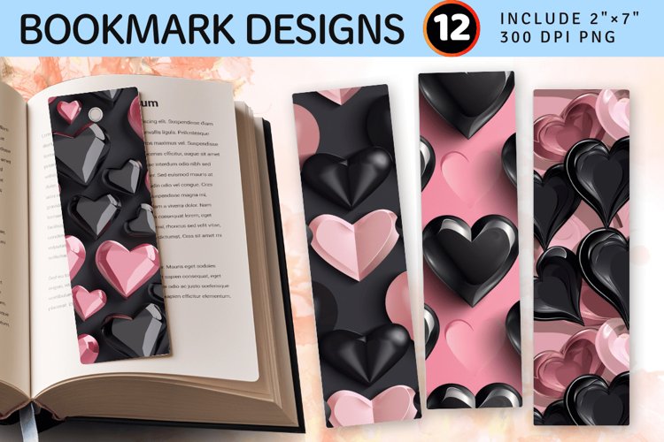 Pink Hearts Clipart Image 14