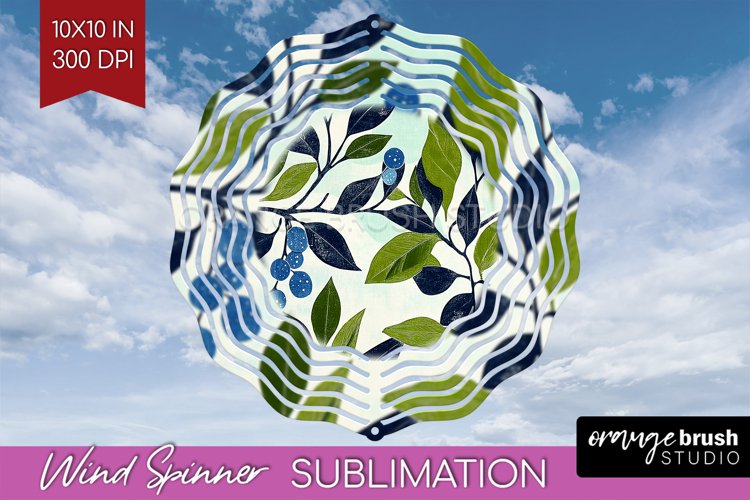 Eucalyptus Leaves Wind Spinner Sublimation PNG - Bonanical