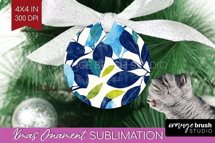Eucalyptus Leaves Ornament PNG - Botanical PNG Sublimation
