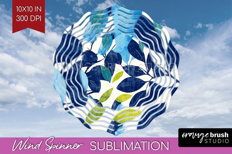 Eucalyptus Leaves Wind Spinner Sublimation PNG - Bonanical