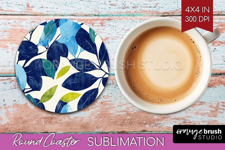 Eucalyptus Leaves Round Coaster - Bonanical Coaster PNG