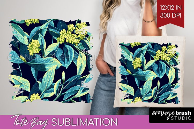 Eucalyptus Leaves Tote Bag - Botanical Tote Bag PNG