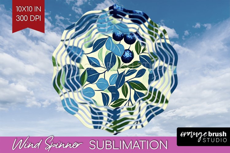 Eucalyptus Leaves Wind Spinner Sublimation PNG - Bonanical