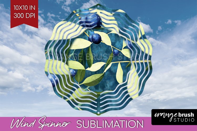 Eucalyptus Leaves Wind Spinner Sublimation PNG - Bonanical