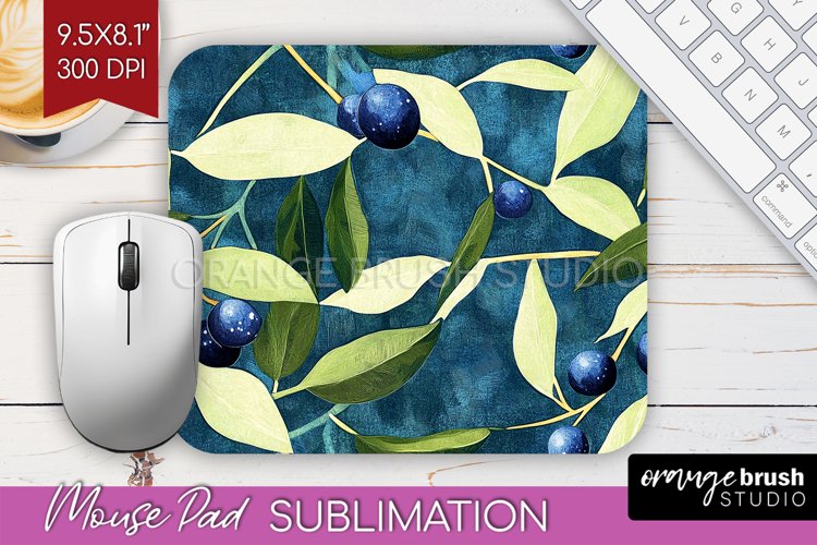 Eucalyptus Leaves Mouse Pad Sublimation - Botanical Mousepad