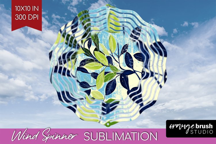 Eucalyptus Leaves Wind Spinner Sublimation PNG - Bonanical