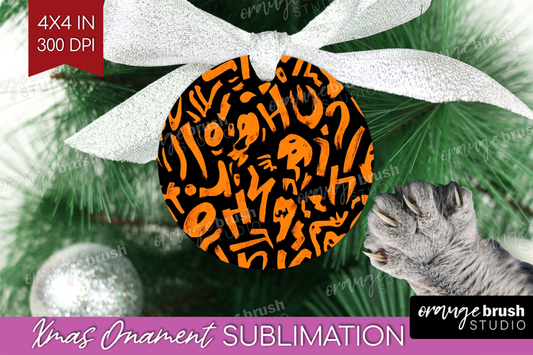Halloween Ornament PNG - Brush Stroke PNG Sublimation