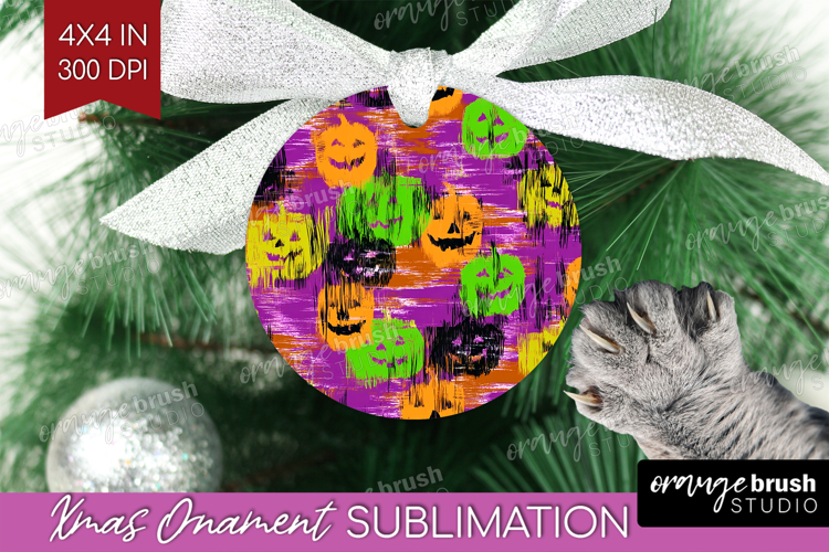 Halloween Ornament PNG - Brush Stroke PNG Sublimation
