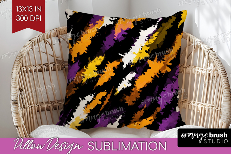 Halloween Pillow Sublimation - Brush Stroke Pillow Cover PNG