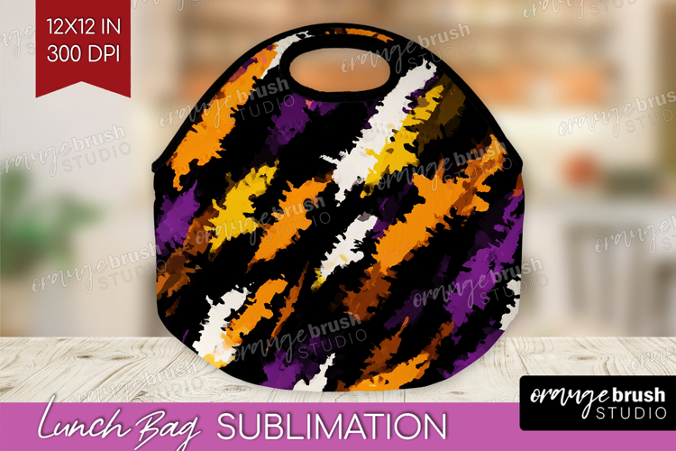 Halloween Lunch Bag - Brush Stroke Lunch Bug PNG Sublimation