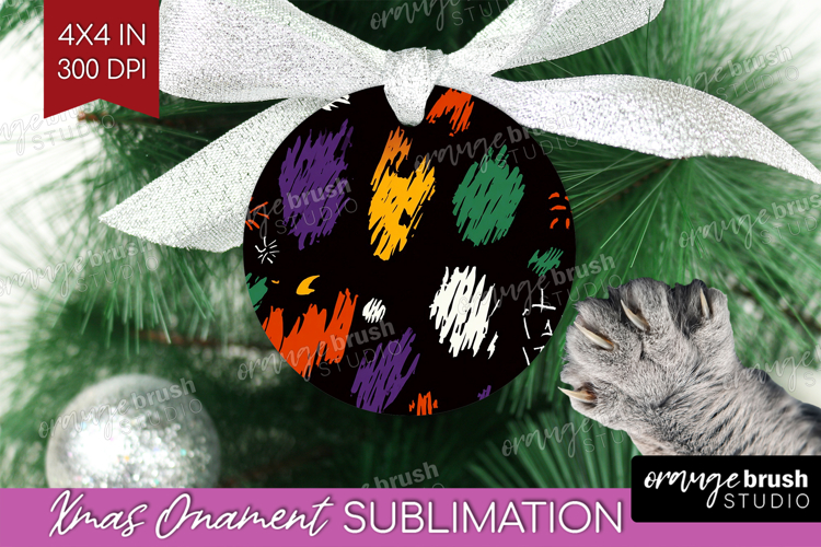 Halloween Ornament PNG - Brush Stroke PNG Sublimation